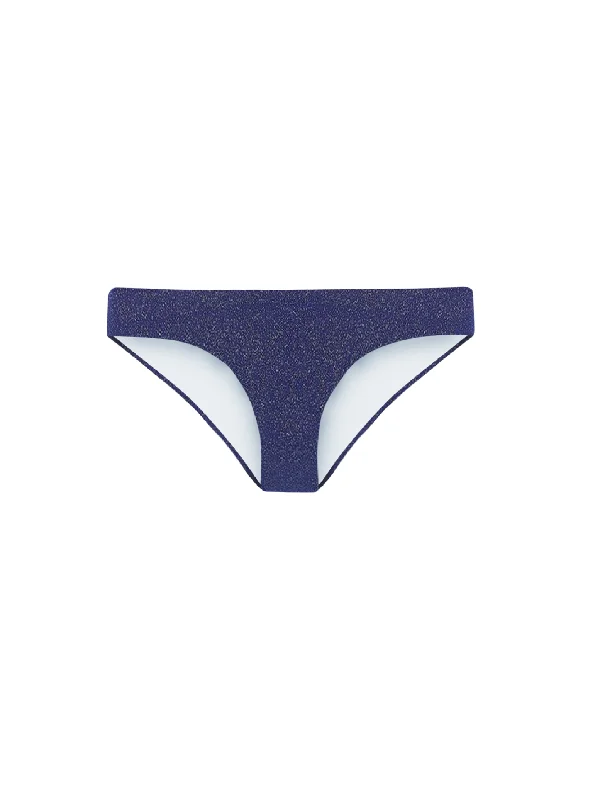 The Seamless Low Rise Brief (Full coverage)  - Navy Glimmer