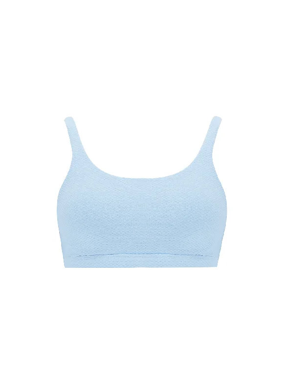 The Sports Couture Crop Bra - Powder Blue