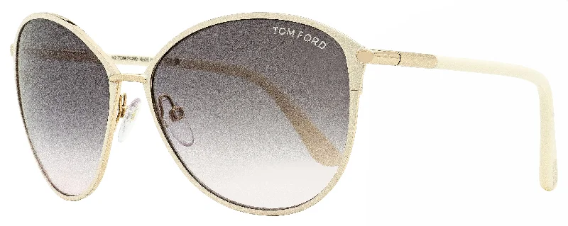 Tom Ford Women's Penelope Sunglasses TF320 25B Cream/Gold 59mm