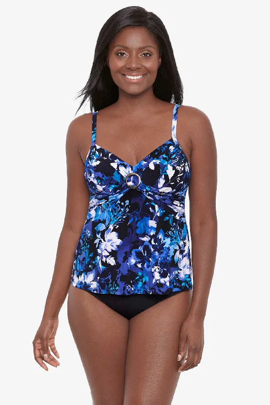 Tie Dye Floral Cara Tankini Top