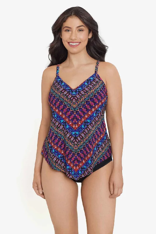 Cornered Hank Tankini Top