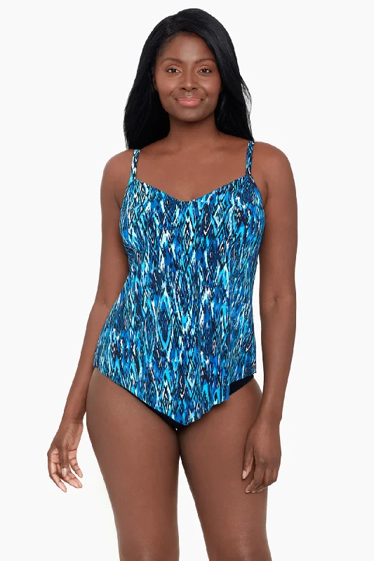 Upbeat Argyle Hank Tankini Top