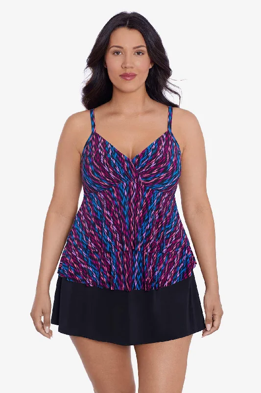 Serape Stripe Leona Tankini Top