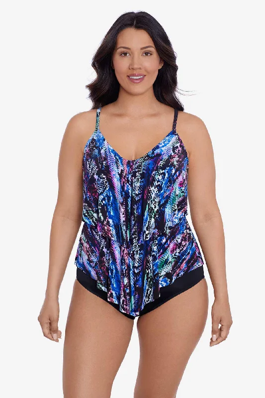 Bollywood Boa Plus Size Ronnie Tankini Top