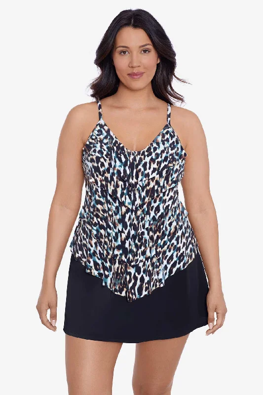 Rachel Tankini Top Leopard In The Mist