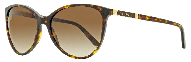 Versace Women's Cat Eye Sunglasses VE4260 108/13 Amber Havana 58mm